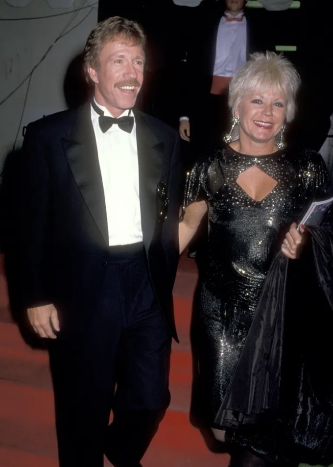 Dianne Holechek and Chuck Norris