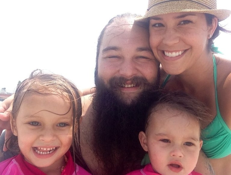 samantha and ex-husband bray wyatt and their daughters